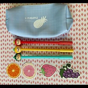 Cute Pineapple Stationery Bundle